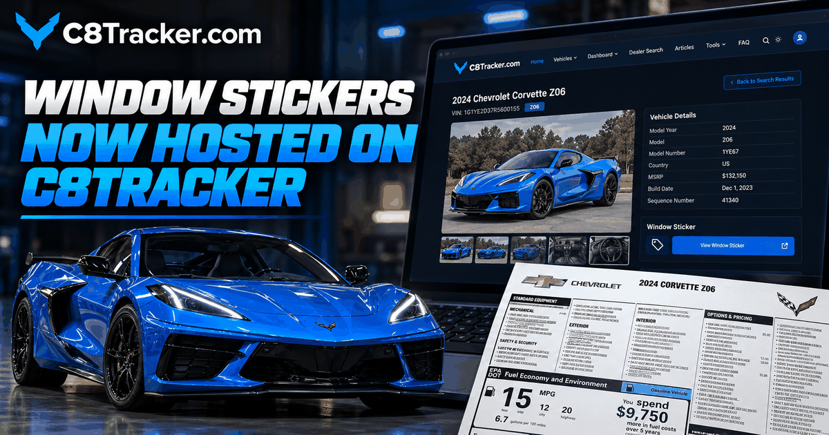 Window Stickers Are Getting a Major Upgrade on C8Tracker